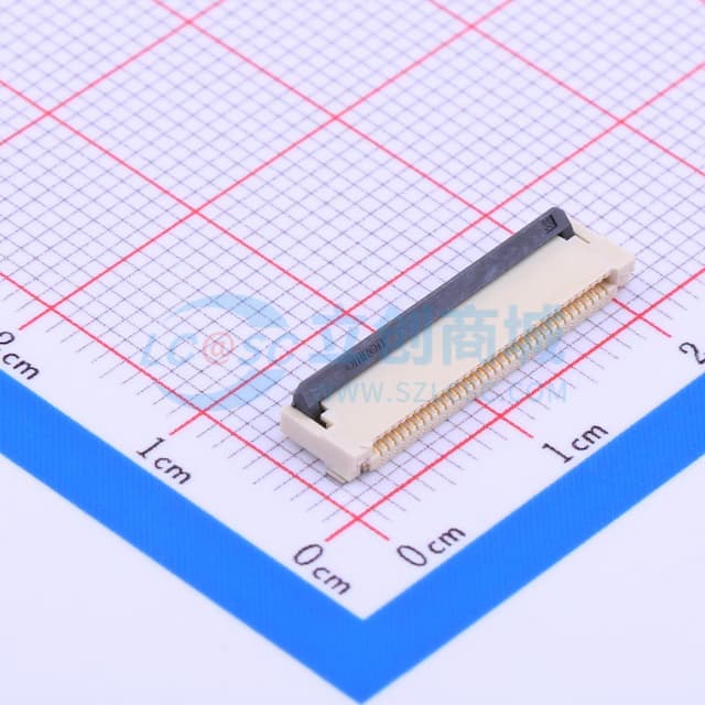 间距:0.5mm P数:33P 双侧触点/上下接实物图