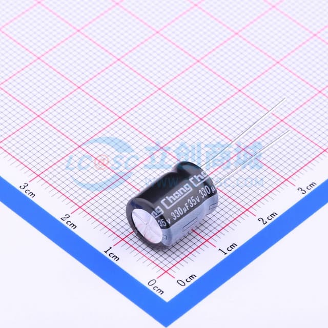 330uF ±20% 35V 【引线】实物图