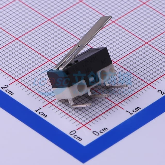 12.7*5.7*6.6mm 插件微动开关 【行程】实物图