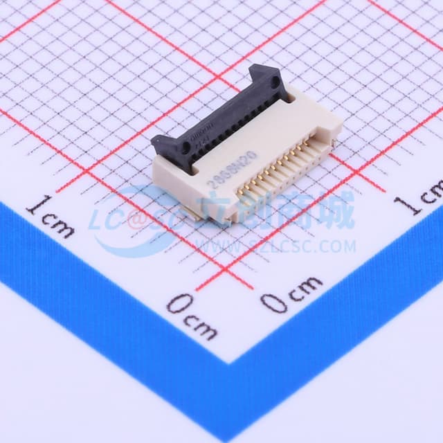 间距:0.5mm P数:12P 双侧触点/上下接实物图