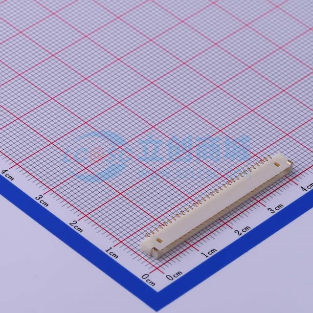 1x30P 间距:1.25mm 卧贴实物图