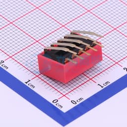 间距2.54mm 平拨,凸起式 5位拨码开关 【拨码】缩略图