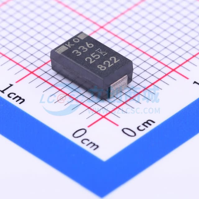 33uF ±20% 25V实物图