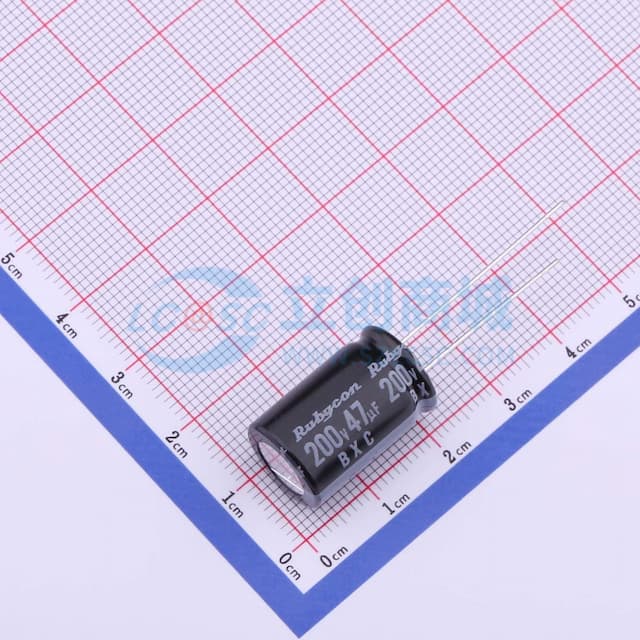 47uF ±20% 200V 【插件】实物图