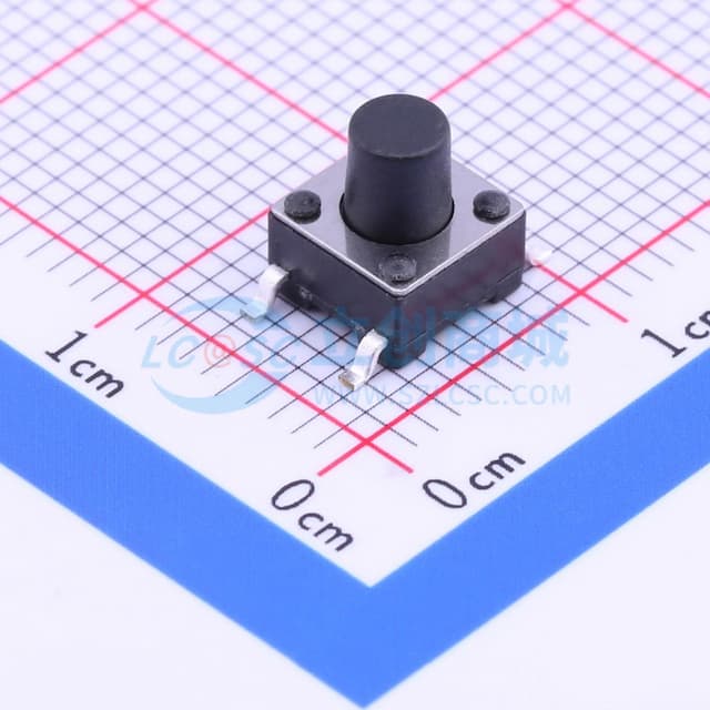 6*6*7mm 立贴 轻触开关实物图