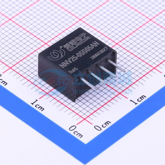 DC-DC模块电，定电压输入，隔离非稳压输出，转换效率高，小型SIP封装【插件】实物图