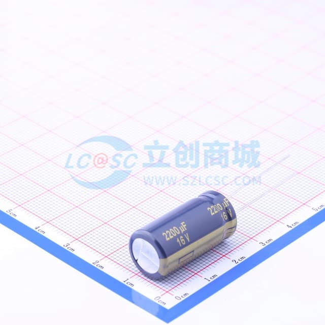 2200uF ±20% 16V 【插件】实物图