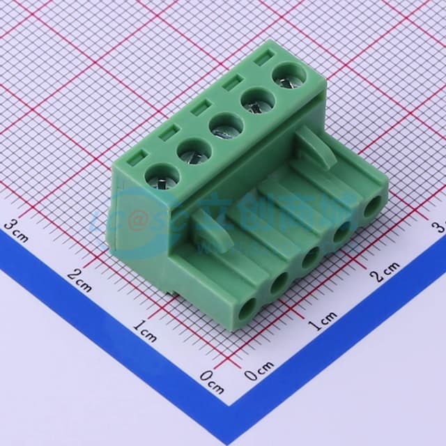 【焊接辅料】1x5P 5.08mm 排数:1 每排P数:5实物图