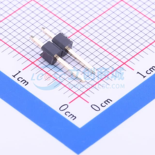 1x2P 间距:2.54mm 方针 直插 【排针】实物图