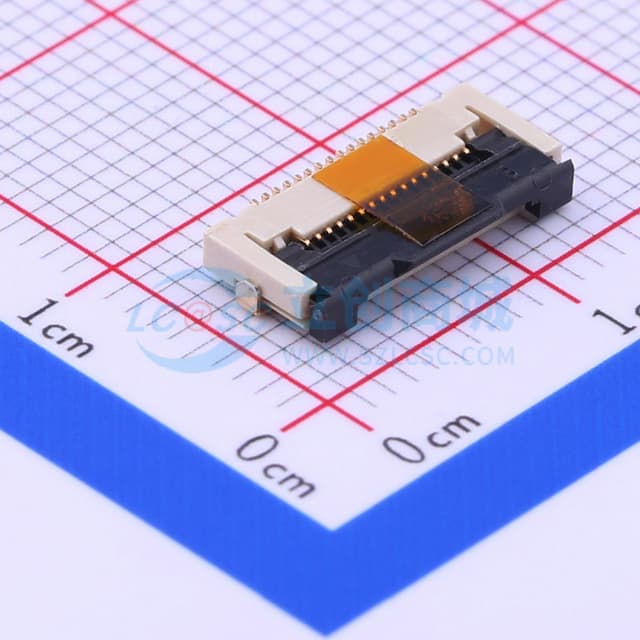 间距:0.5mm P数:16P 抽屉式 上接实物图