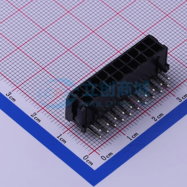 黑色 2x10P 间距:3mm 弯插【插件】实物图