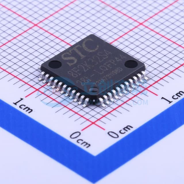 STC8F2K32S4-28I-LQFP44实物图