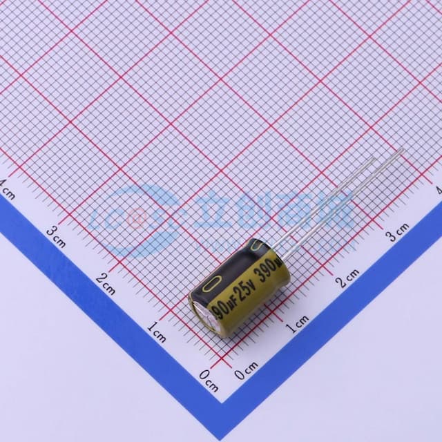 390uF ±20% 25V 【插件】实物图