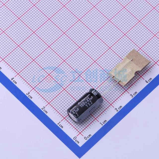 47uF ±20% 100V 【插件】实物图
