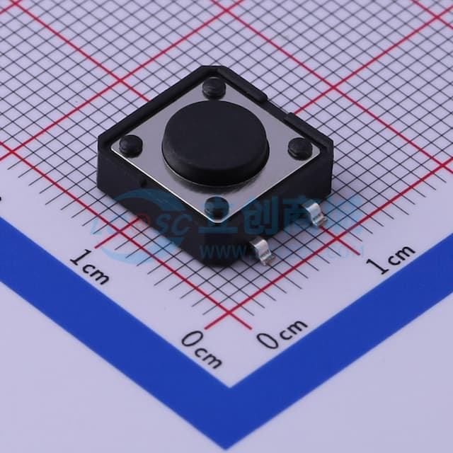 12*12*4.5mm 立贴 轻触开关实物图