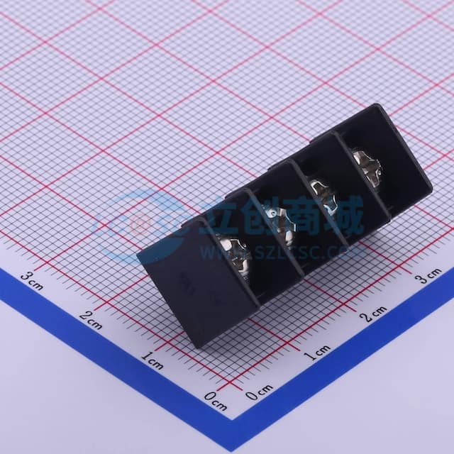 7.62mm 1x4P 直针 中脚 排数:1 每排P数:4 【栅栏】实物图