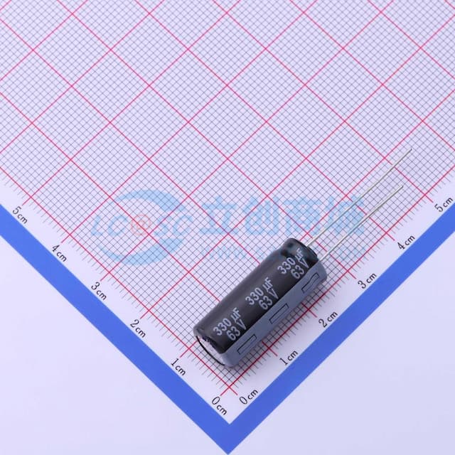 330uF ±20% 63V 【引线】实物图