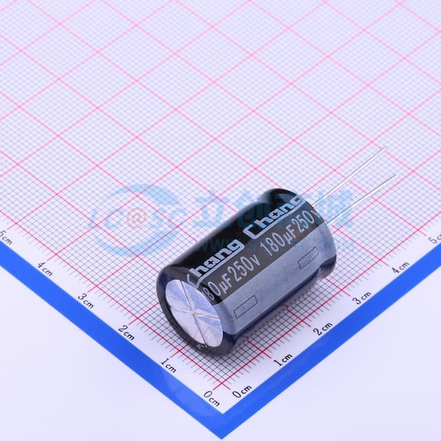 180uF ±20% 250V 【插件】实物图