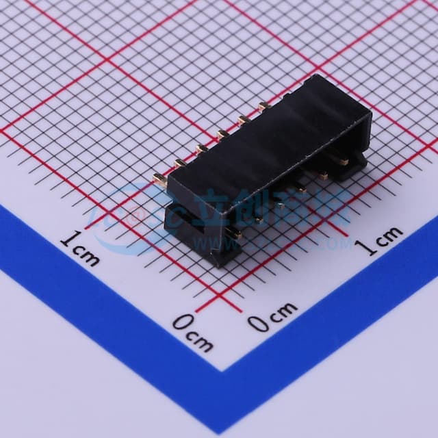1x6P 间距:2mm 直插【插件】实物图