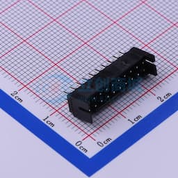 黑色 2x10P 间距:2mm 直插【插件】缩略图