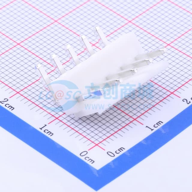 1x5P 间距:3.96mm 弯插 系列:VH 【插件】实物图