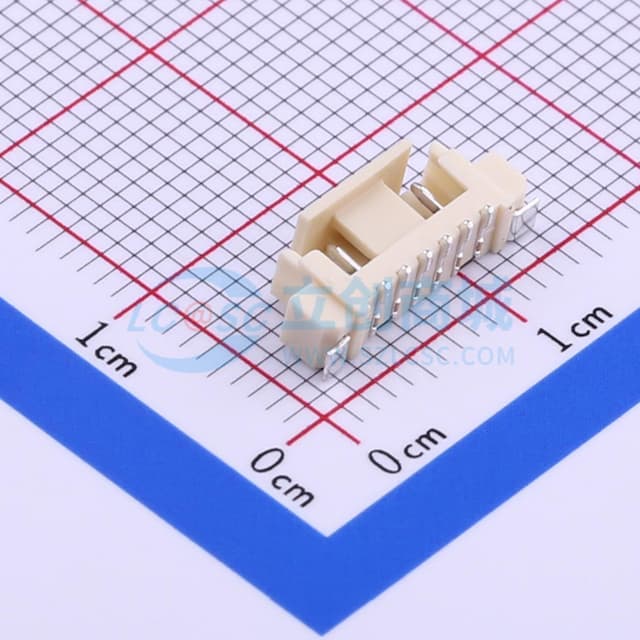 1x6P 间距:1.25mm 立贴实物图