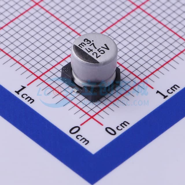 47uF ±20% 25V实物图