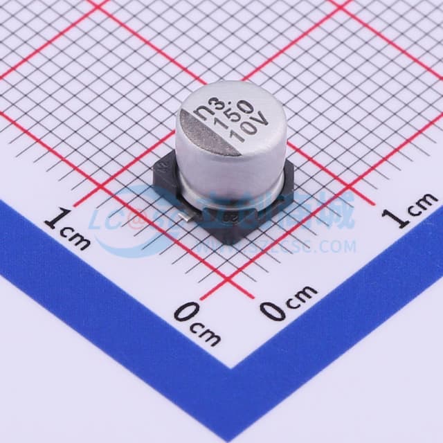 150uF ±20% 10V实物图
