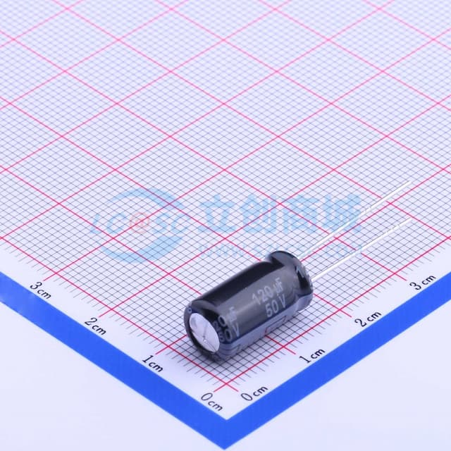 120uF ±20% 50V 【插件】实物图