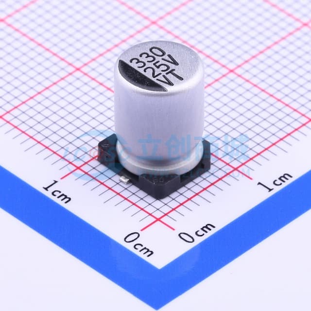 330uF ±20% 25V实物图