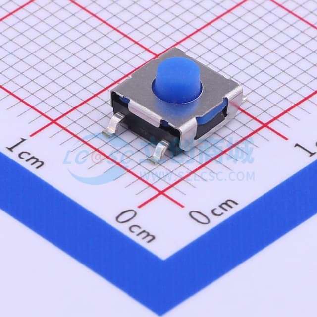 停产 6.2*6.2*4.3mm 立贴 轻触开关实物图