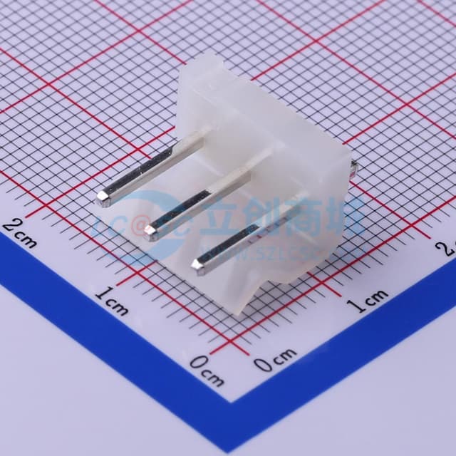 1x3P 间距:5.08mm 直插 系列:CH【插件】实物图