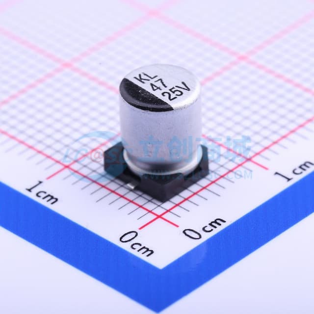 47uF ±20% 25V实物图