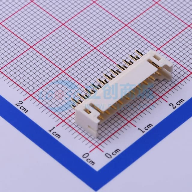 2x11P 间距:2mm 直插【插件】实物图