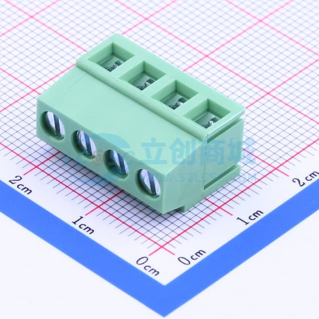 5mm 排数:4 每排P数:4 直插 【螺钉】实物图