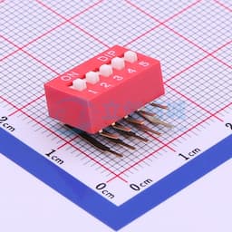 间距2.54mm 平拨,凸起式 5位拨码开关 【拨码】缩略图