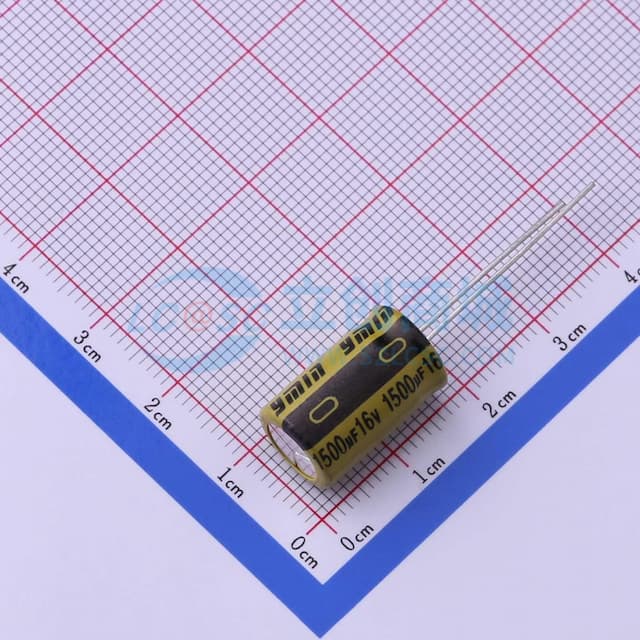 1500uF ±20% 16V 【引线】实物图