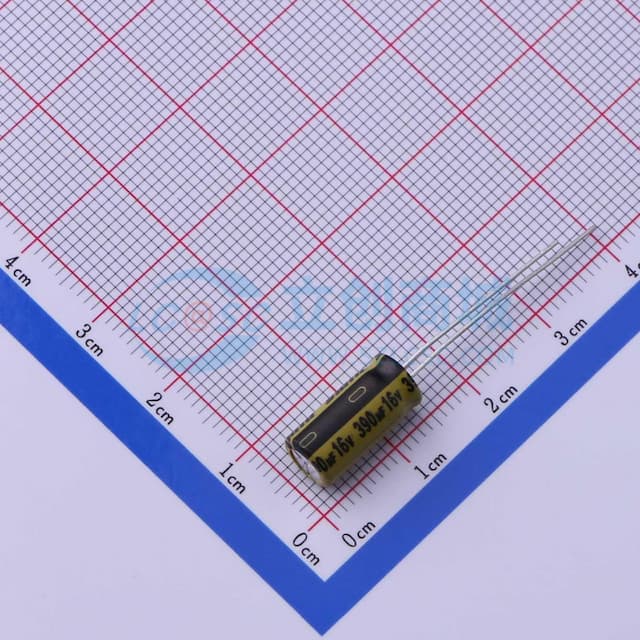 390uF ±20% 16V 【引线】实物图