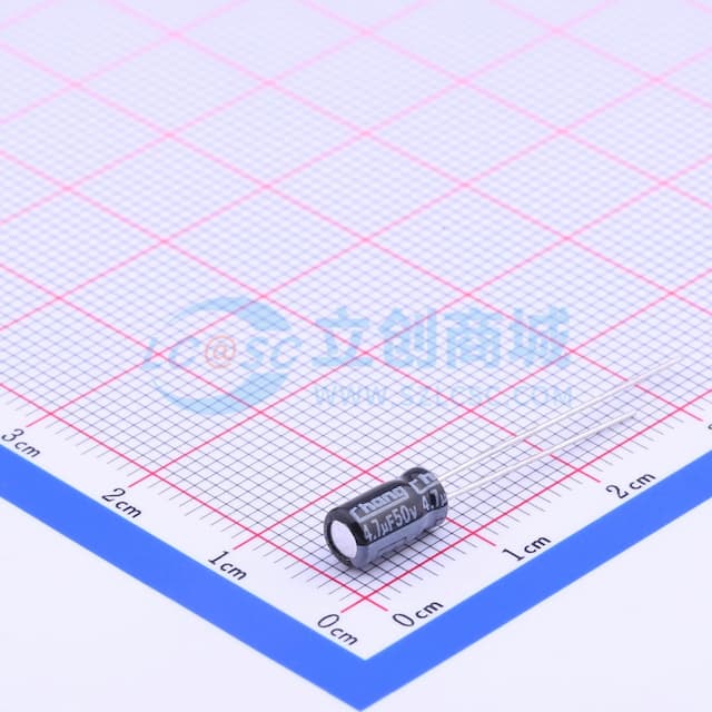 4.7uF ±20% 50V 【引线】实物图