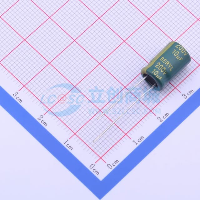 10uF ±20% 200V 【插件】实物图