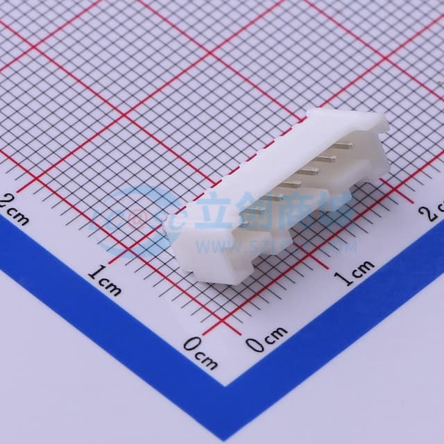 白色 1x8P 间距:2mm 直插【插件】实物图
