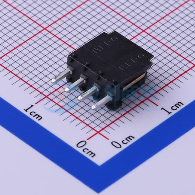 1x4P 间距:2.54mm 直插 【插件】实物图