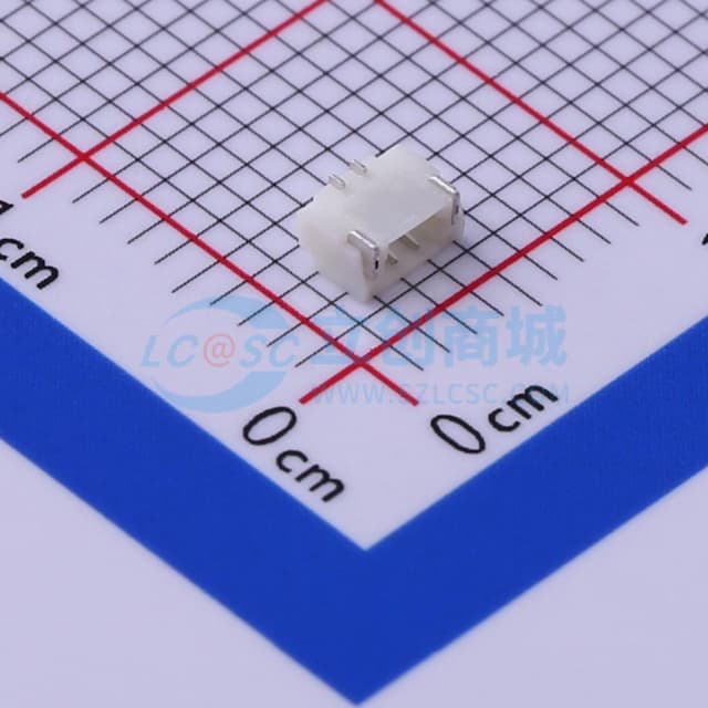 1x2P 间距:0.8mm 卧贴实物图