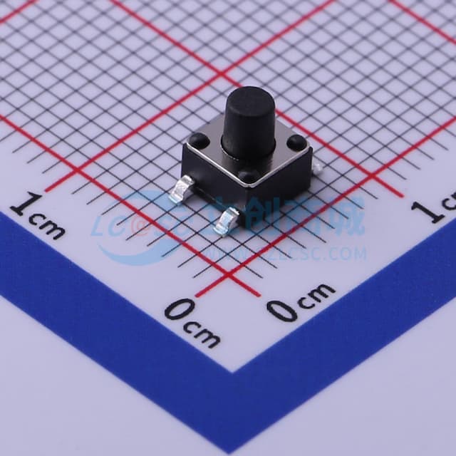 4.5*4.5*5.5mm 立贴 轻触开关实物图