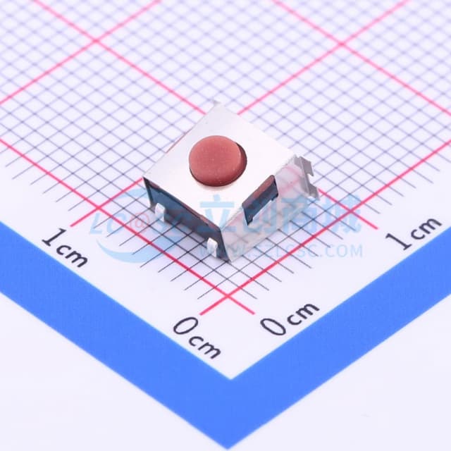 6*6*1mm 卧贴 轻触开关实物图