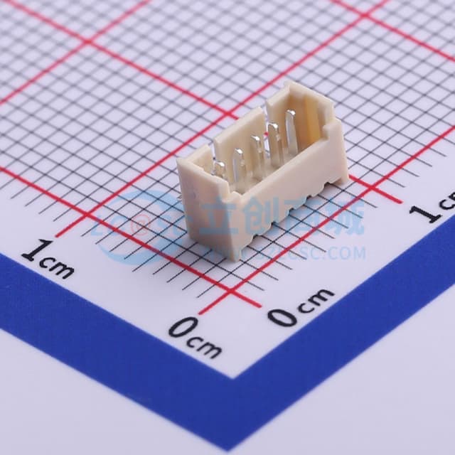 1x5P 间距:1.25mm 弯插 【插件】实物图