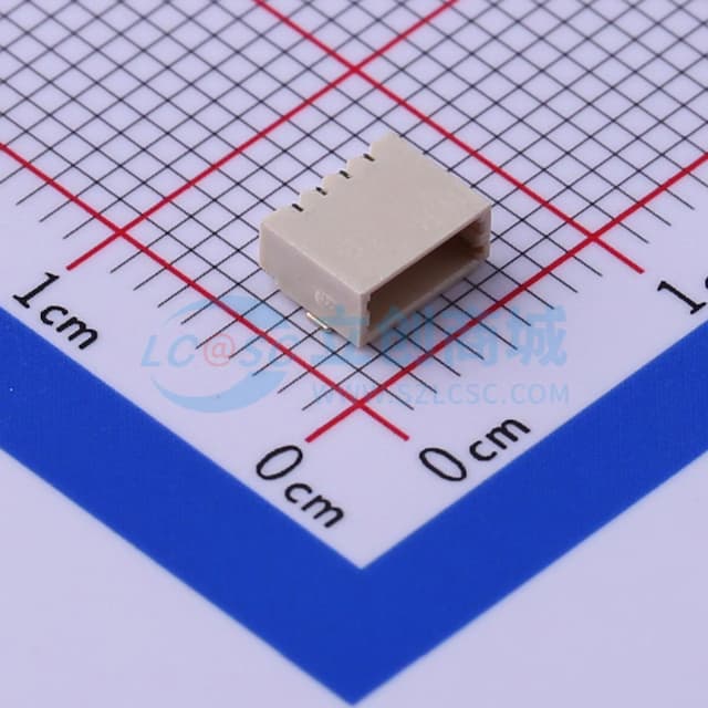 1x4P 间距:1mm 卧贴实物图