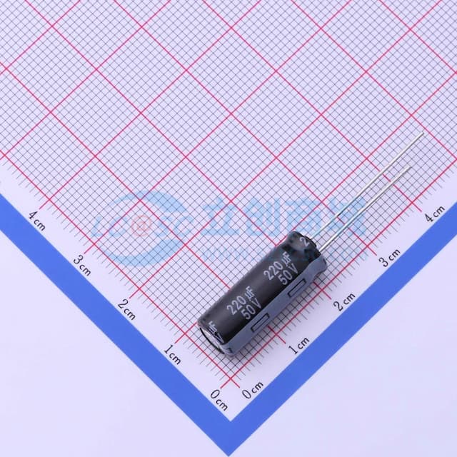 220uF ±20% 50V 【插件】实物图