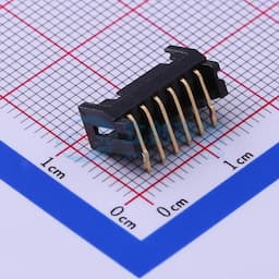 黑色 1x6P 间距:2mm 弯插【插件】缩略图