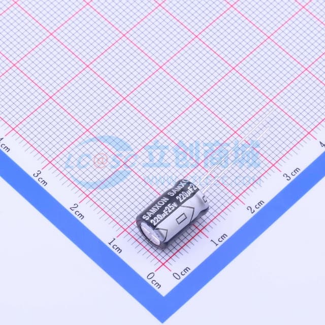 220uF ±20% 25V 【插件】实物图